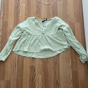 Urban outfitters thermal peplum top